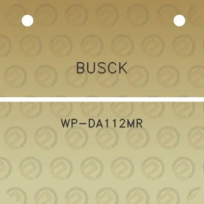 busck-wp-da112mr