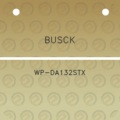 busck-wp-da132stx