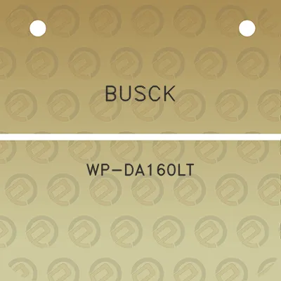 busck-wp-da160lt