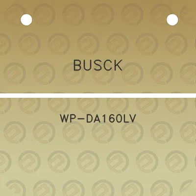 busck-wp-da160lv