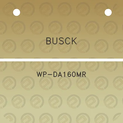 busck-wp-da160mr