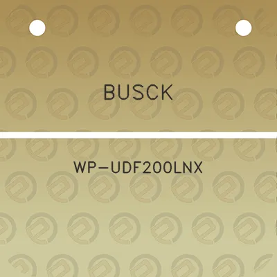 busck-wp-udf200lnx