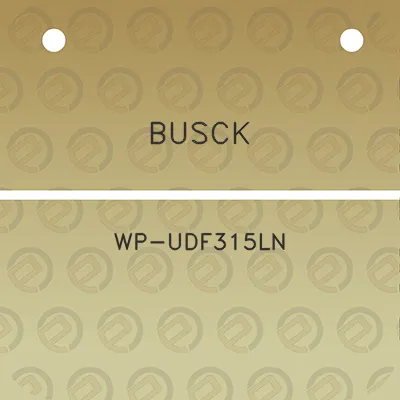 busck-wp-udf315ln