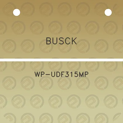 busck-wp-udf315mp