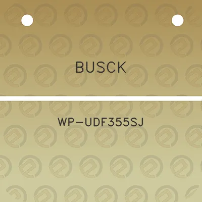 busck-wp-udf355sj