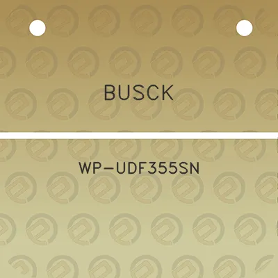 busck-wp-udf355sn