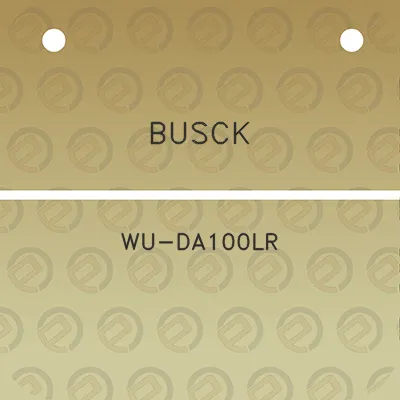 busck-wu-da100lr