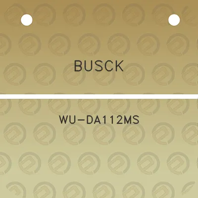 busck-wu-da112ms