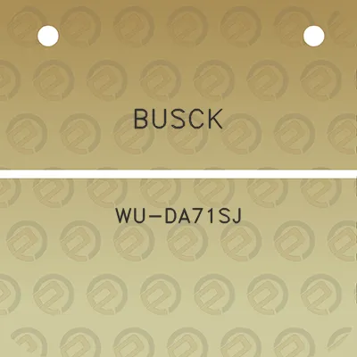 busck-wu-da71sj