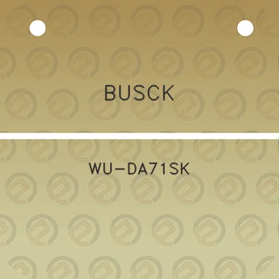 busck-wu-da71sk