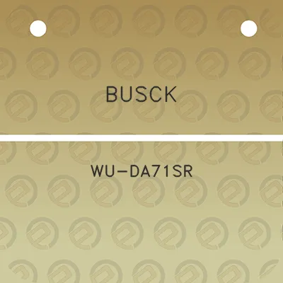 busck-wu-da71sr