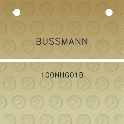 bussmann-100nhg01b