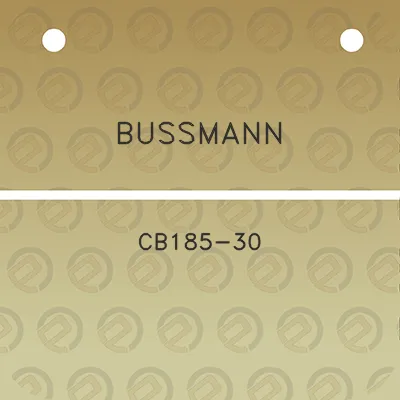 bussmann-cb185-30