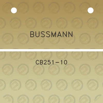 bussmann-cb251-10