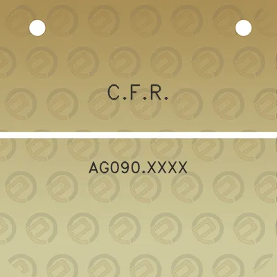 cfr-ag090xxxx