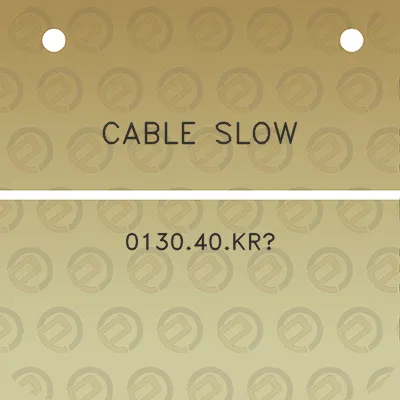 cable-slow-013040kr