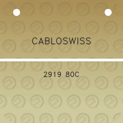 cabloswiss-2919-80c