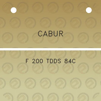 cabur-f-200-tdds-84c