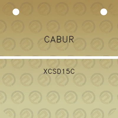 cabur-xcsd15c