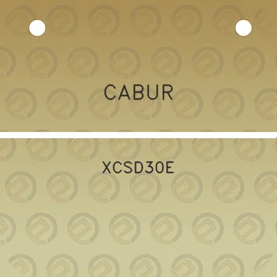 cabur-xcsd30e