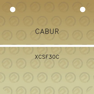 cabur-xcsf30c