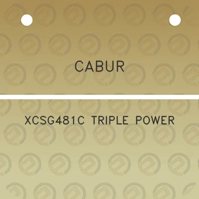 cabur-xcsg481c-triple-power