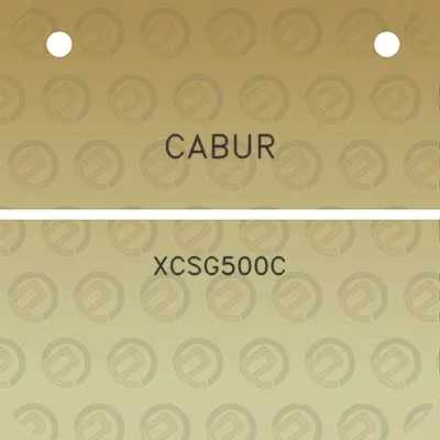 cabur-xcsg500c