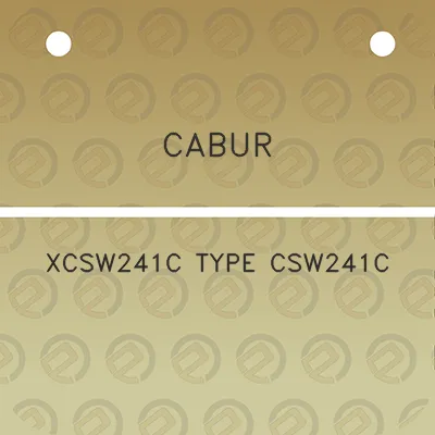 cabur-xcsw241c-type-csw241c