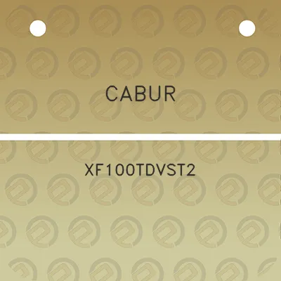 cabur-xf100tdvst2