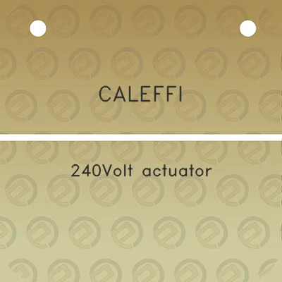 caleffi-240volt-actuator