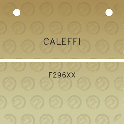 caleffi-f296xx