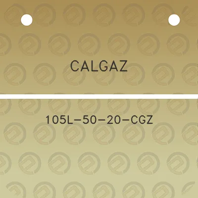 calgaz-105l-50-20-cgz