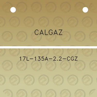 calgaz-17l-135a-22-cgz