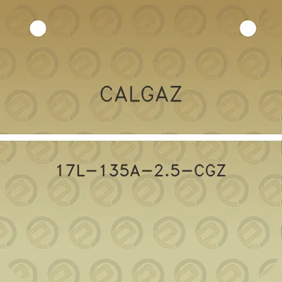 calgaz-17l-135a-25-cgz