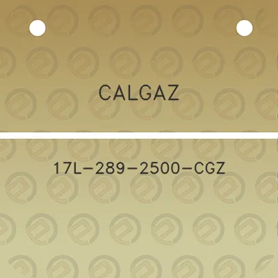 calgaz-17l-289-2500-cgz