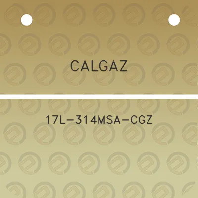 calgaz-17l-314msa-cgz