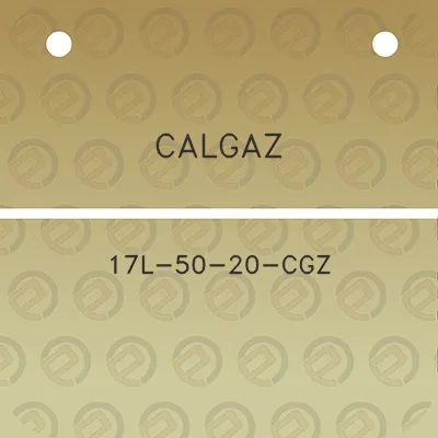 calgaz-17l-50-20-cgz