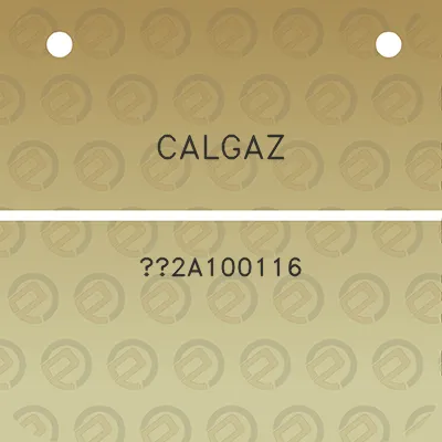 calgaz-2a100116