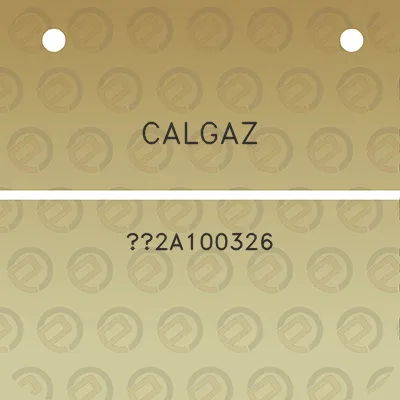 calgaz-2a100326