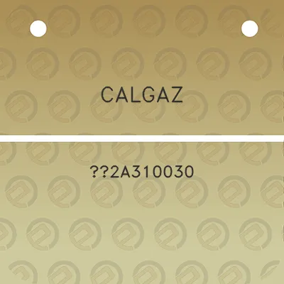 calgaz-2a310030