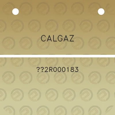 calgaz-2r000183