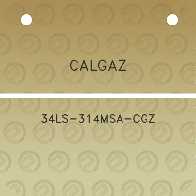 calgaz-34ls-314msa-cgz