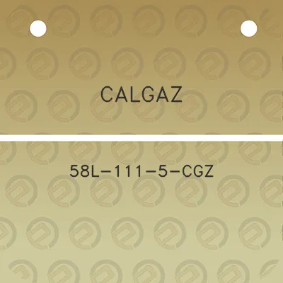 calgaz-58l-111-5-cgz