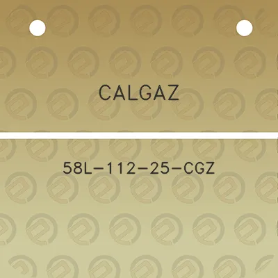 calgaz-58l-112-25-cgz