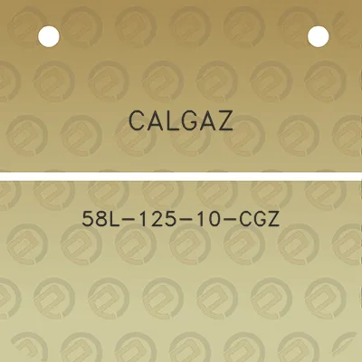 calgaz-58l-125-10-cgz