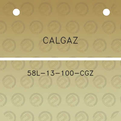 calgaz-58l-13-100-cgz