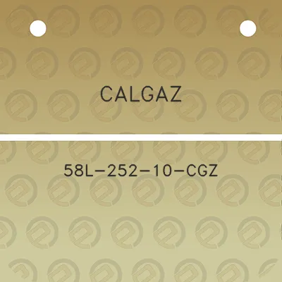 calgaz-58l-252-10-cgz