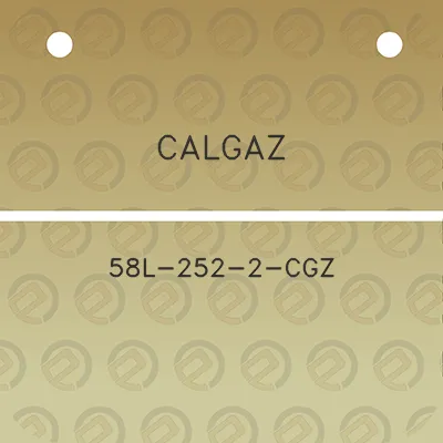 calgaz-58l-252-2-cgz