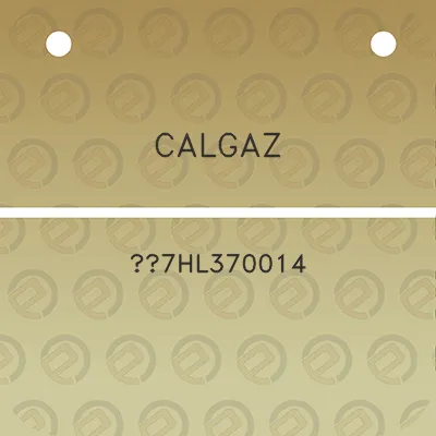 calgaz-7hl370014