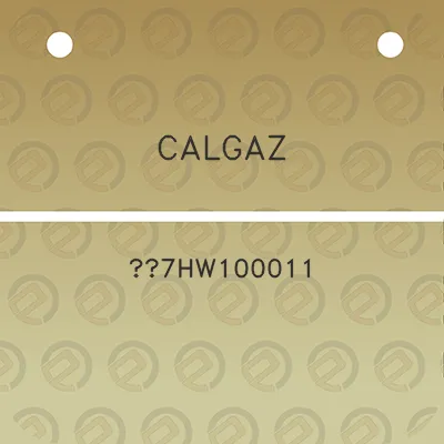 calgaz-7hw100011